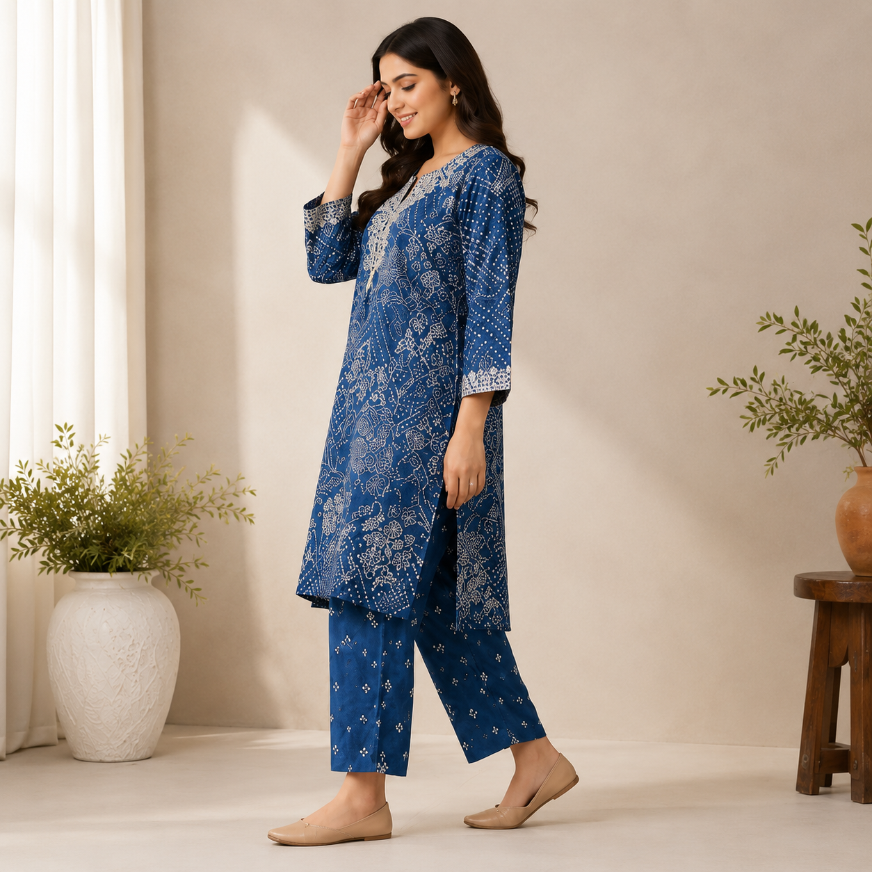 Embroidered 2 Piece Summer Suit for Women | Elegant Ladies Collection - Image 3