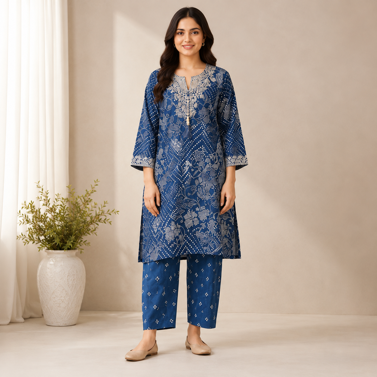 Embroidered 2 Piece Summer Suit for Women | Elegant Ladies Collection