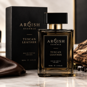 Arqish Essence Tuscan Leather Perfume for Men – Premium Fragrance